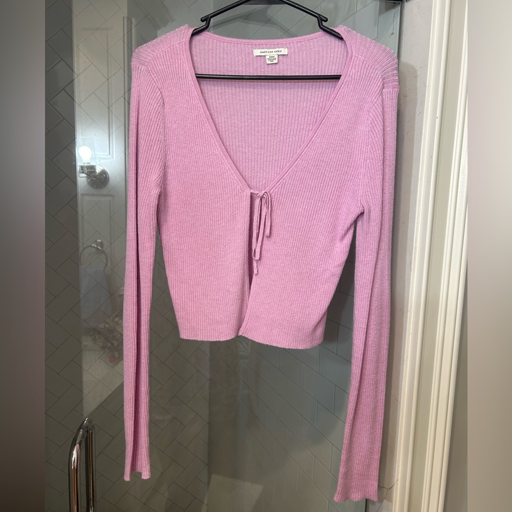 American eagle pink cardigan